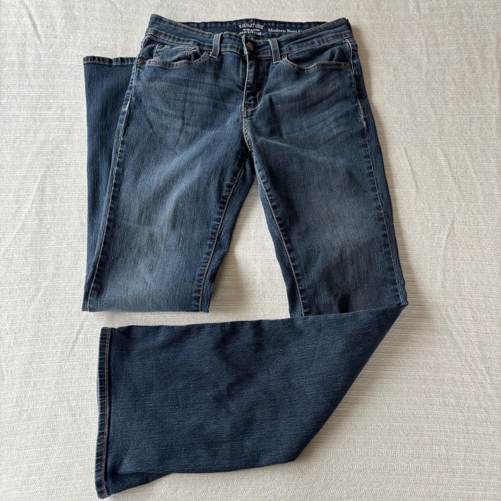 Signature by Levi Strauss Modern Boot Cut Jeans‎ Dark Wash 6M W28 L32 S71353 AD